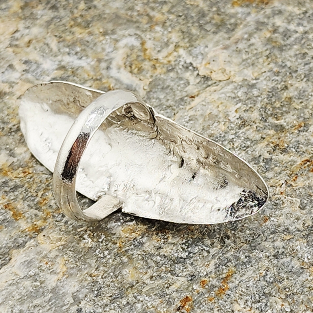 TURQUOISE SADDLE STTLE RING HANDMADE IN STERLING SILVER SIZE 11.75 - Picture 9 of 13
